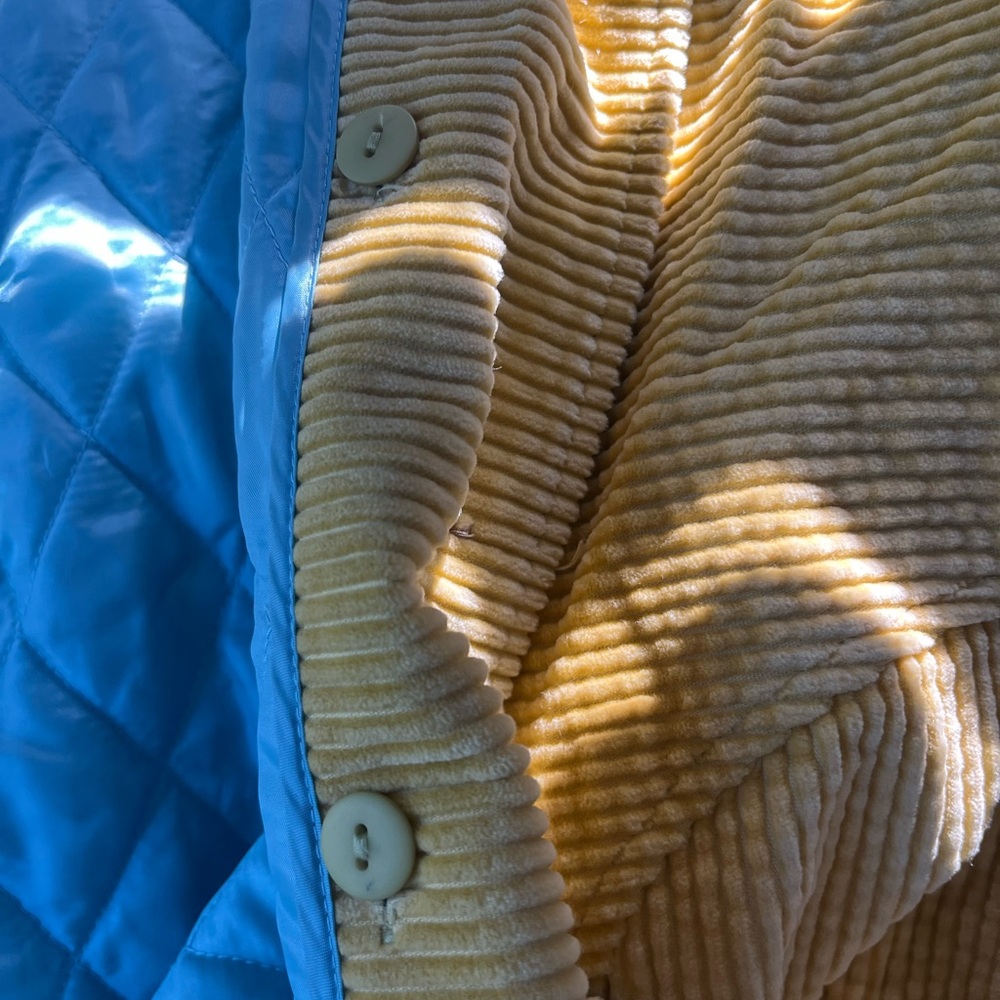 J. Jill Chartreuse Corduroy
Jacket Removable Quilted Blue
Lining Pockets - Picture 6 of 8